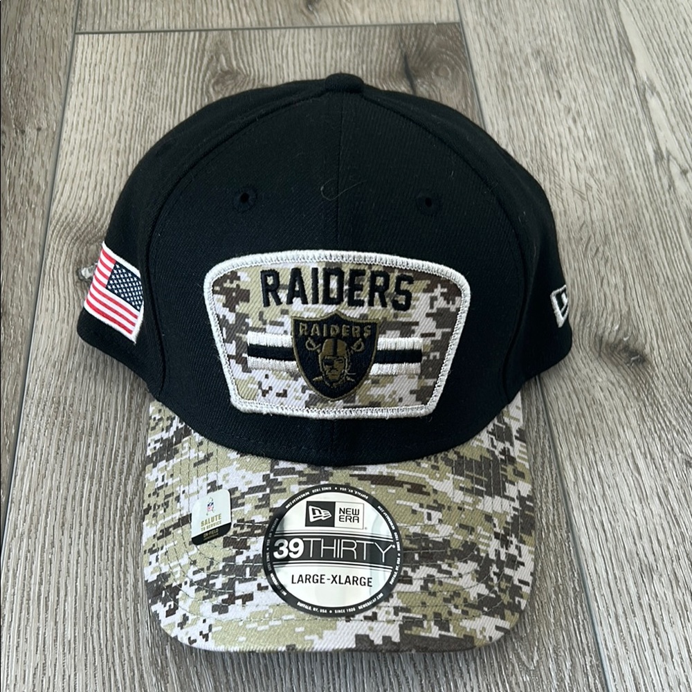 New Era Raiders Hat Military Edition